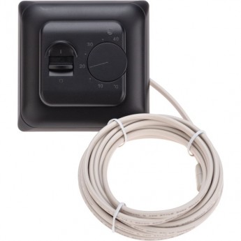 Терморегулятор механический REXANT R70XT с датчиком температуры пола и LED-индикатором 16А/5Вт, черный Терморегулятор механический REXANT R70XT с датчиком температуры пола и LED-индикатором 16А/5Вт, черный