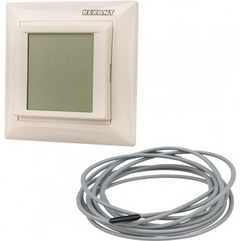 Терморегулятор REXANT RX-421H сенсорный программируемый бежевый Терморегулятор REXANT RX-421H сенсорный программируемый бежевый