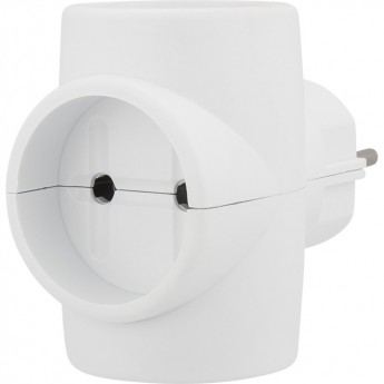 Тройник электрический REXANT 220 В 6A без заземления Тройник электрический REXANT 220 В 6A без заземления