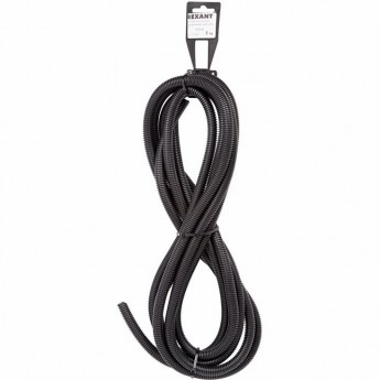 Труба гофрированная REXANT 9.8 мм автомобильная разрезная, 5 м Труба гофрированная REXANT 9.8 мм автомобильная разрезная, 5 м