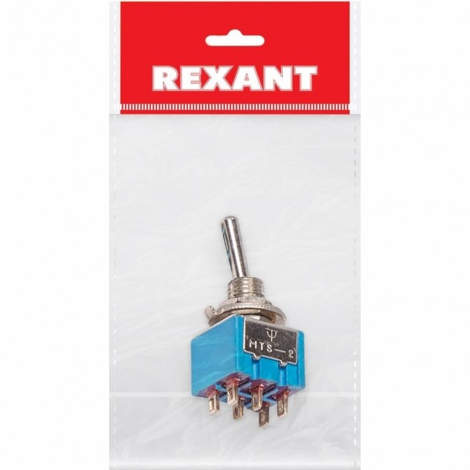 Тумблер REXANT MICRO MTS-202 250V 3А двухполюсный 36-4020-1 Тумблер REXANT MICRO MTS-202 250V 3А двухполюсный 36-4020-1