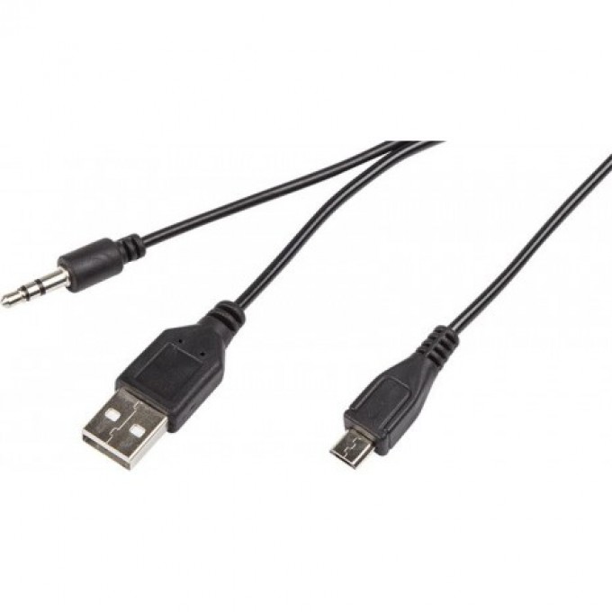 USB-AUX кабель REXANT на microUSB для портативных колонок 0.5 м 18-4290 USB-AUX кабель REXANT на microUSB для портативных колонок 0.5 м 18-4290