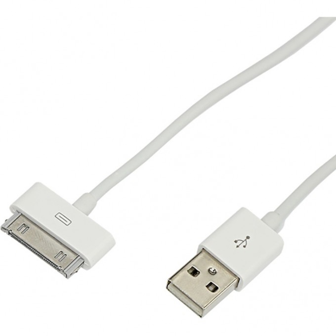 USB кабель REXANT для iPhone 4/4S 30 pin 1 м белый 18-1123 USB кабель REXANT для iPhone 4/4S 30 pin 1 м белый 18-1123