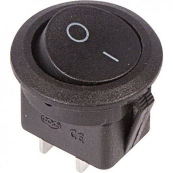 Выключатель клавишный REXANT 250V 6А (2с) ON-OFF круглый черный (RWB-212, SC-214, MRS-102-8) Выключатель клавишный REXANT 250V 6А (2с) ON-OFF круглый черный (RWB-212, SC-214, MRS-102-8)