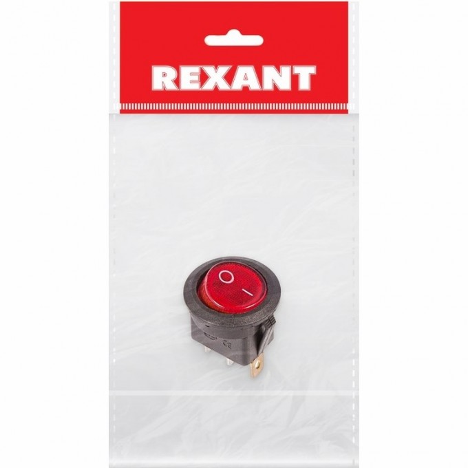 Выключатель клавишный REXANT RWB-214 6А красный с подсветкой индивидуальная упаковка 36-2570-1 Выключатель клавишный REXANT RWB-214 6А красный с подсветкой индивидуальная упаковка 36-2570-1