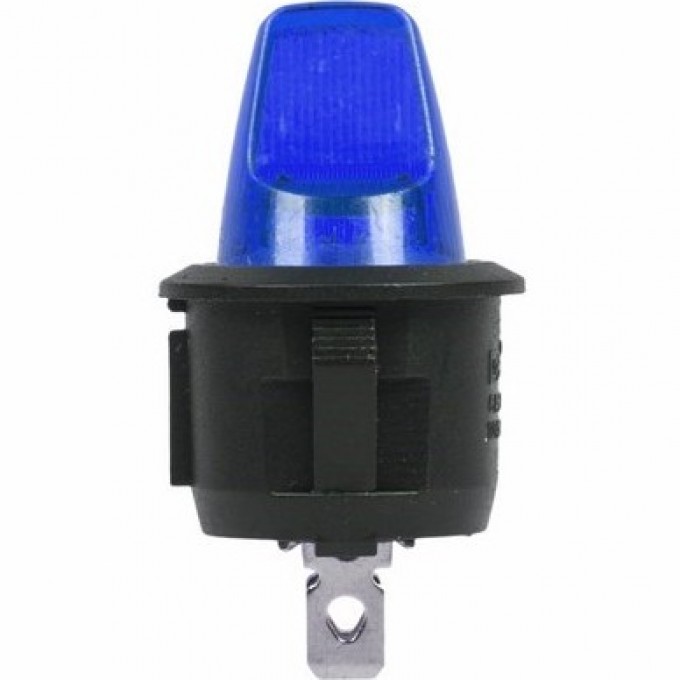 Выключатель клавишный REXANT RWB-224 16А круглый синий с подсветкой 36-2591 Выключатель клавишный REXANT RWB-224 16А круглый синий с подсветкой 36-2591