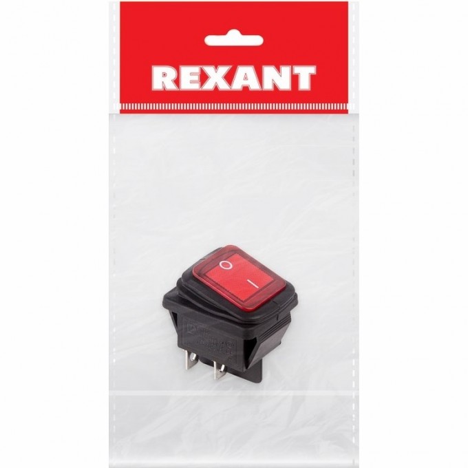 Выключатель клавишный REXANT RWB-507 красный с подсветкой индивидуальная упаковка 36-2360-1 Выключатель клавишный REXANT RWB-507 красный с подсветкой индивидуальная упаковка 36-2360-1