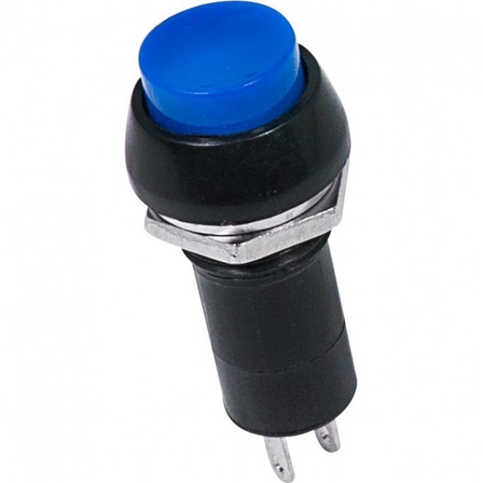 Выключатель-кнопка REXANT PBS-11А 250V 1А (2с) ON-OFF синяя 36-3031 Выключатель-кнопка REXANT PBS-11А 250V 1А (2с) ON-OFF синяя 36-3031